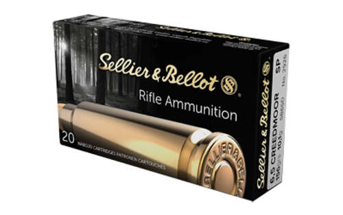 Ammunition Sellier&Bellot Rifle 6.5Creedmoor S&B 6.5 CREED 156GR SP 20/500 • Model: Rifle